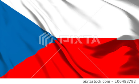 捷克國旗飄揚。 106488798