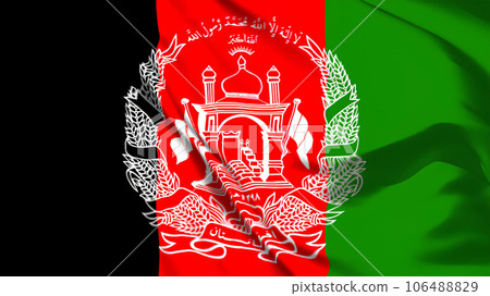 The Afghan flag is flying. The Afghan flag is flying. 106488829
