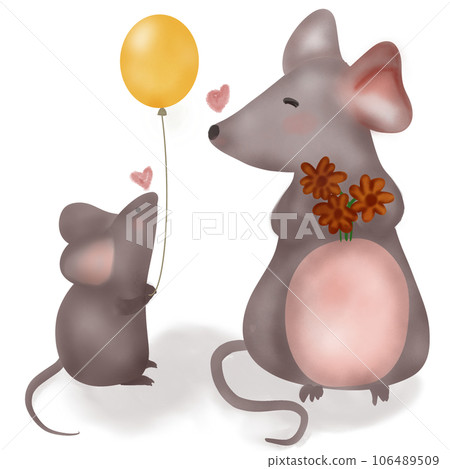 rats Cute so happy - Stock Illustration [106489509] - PIXTA