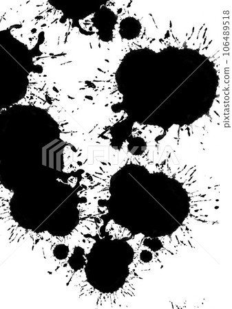 黑色墨水飛濺紋理 106489518