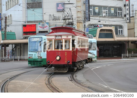 函館海卡拉號 前往松風町 函館市電車 北海道 函館市 106490100