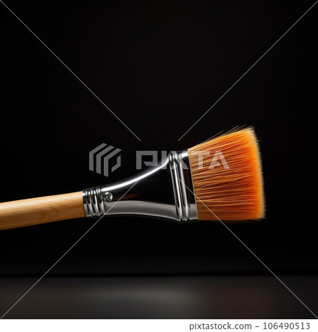 School Paintbrush Education Tool Photorealistic Square Illustration. Learning Process. Ai Generated Trendy Illustration with Ergonomic Versatile Paintbrush Education Tool. 106490513