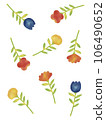 Colorful floral illustration pattern in pastel style 106490652