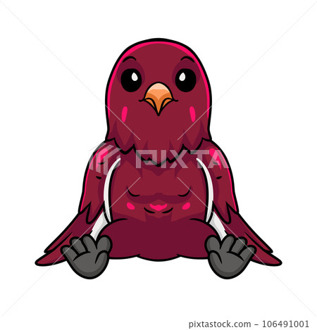 Cute pompadour cotinga bird cartoon Cute pompadour cotinga bird cartoon 106491001