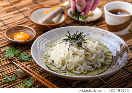 A summer staple! Chilled Udon Zaru Udon A summer staple! Chilled Udon Zaru Udon 106491623
