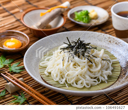 A summer staple! Chilled Udon Zaru Udon A summer staple! Chilled Udon Zaru Udon 106491627
