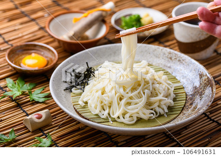 A summer staple! Chilled Udon Zaru Udon A summer staple! Chilled Udon Zaru Udon 106491631
