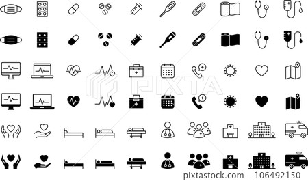 Medical icon set 106492150