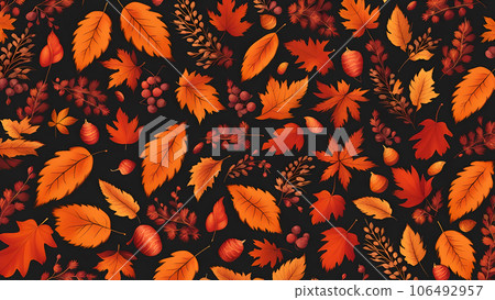 Background material inspired by autumn leaves 106492957