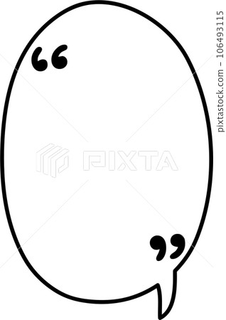Black and white speech bubble balloon with quotation marks icon sticker memo keyword planner text box banner, flat png transparent element design Black and white speech bubble balloon with quotation marks icon sticker memo keyword planner text box banner, flat png transparent element design 106493115
