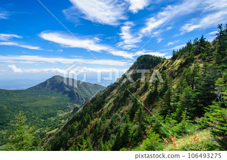View of Mt. Kurobadaru from the mountain trail 106493275