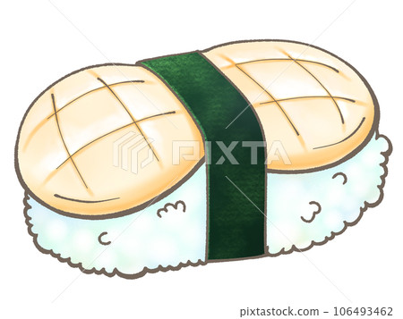 Hotate scallop sushi Hotate scallop sushi 106493462