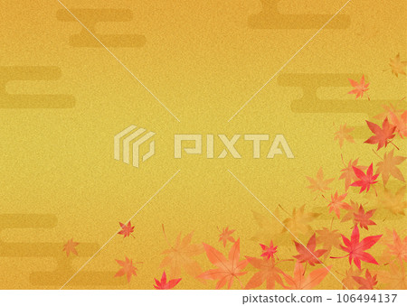 Maple frame patterned background wallpaper 106494137