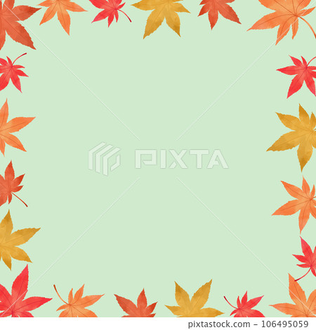 Maple frame green background wallpaper Maple frame green background wallpaper 106495059
