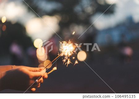 Fireworks summer festival night 106495135