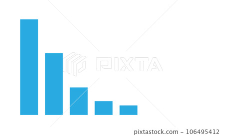blue bar chart background material falling right blue bar chart background material falling right 106495412