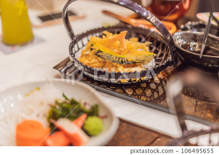 Japanese bento set. Food at a Japanese restaurant 106495655