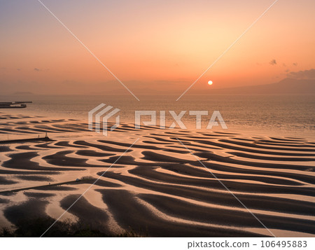 熊本_禦子白井海岸和日落美景壯觀的一天 106495883