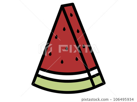 Simple watermelon - Stock Illustration [106495934] - PIXTA