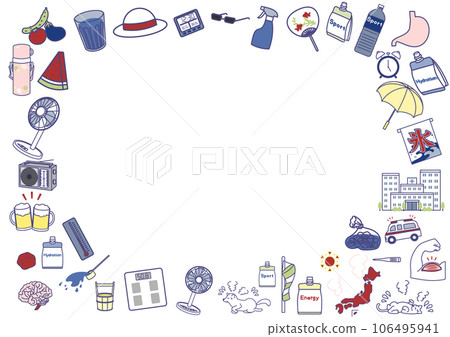 Heatstroke icon frame 106495941