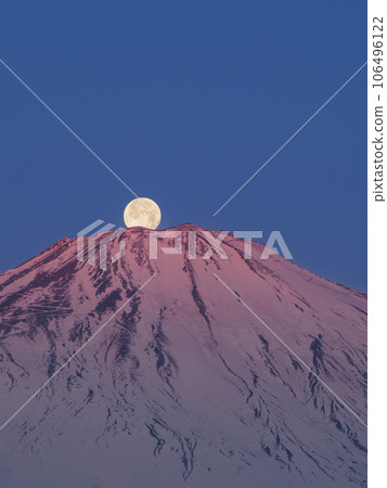 Shizuoka_Superb view of Red Fuji Pearl at dawn 106496122