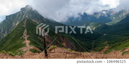 夏天的南八岳 - 從赤岳文三郎嶺到阿彌陀山的山路景色 夏天的南八岳 - 從赤岳文三郎嶺到阿彌陀山的山路景色 106496325
