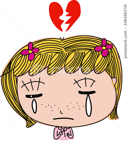 broken heart Emotion face anime 106496559