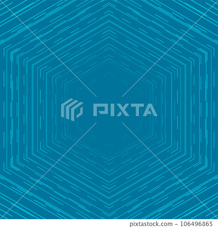 Bright blue hexagonal dotted lines tech abstract background 106496865