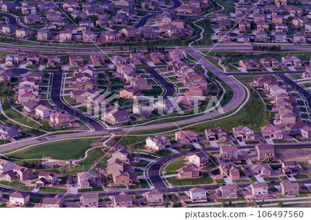 Typical american suburban development. 106497560