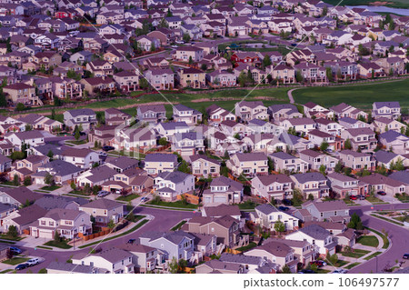 Typical american suburban development. 106497577