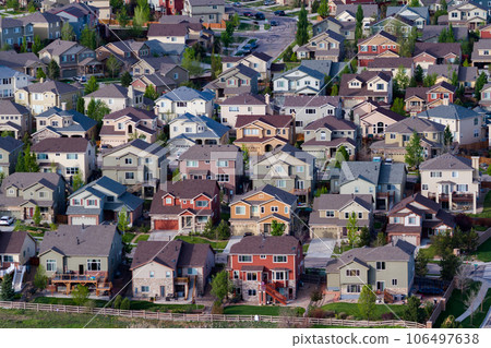 Typical american suburban development. 106497638
