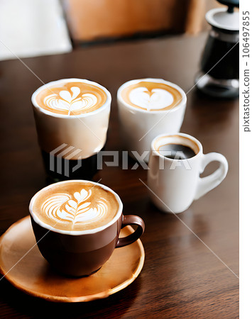 Realistic coffee neutral palette warm lighting detailed Realistic coffee neutral palette warm lighting detailed 106497855