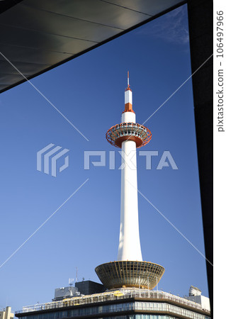 Kyoto Tower and autumn sky 9 (frame composition) Kyoto Tower and autumn sky 9 (frame composition) 106497966