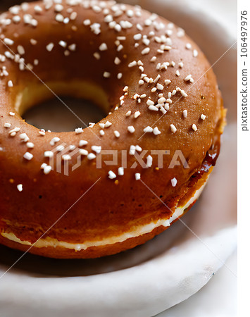 Realistic donut neutral palette warm lighting highly 106497976