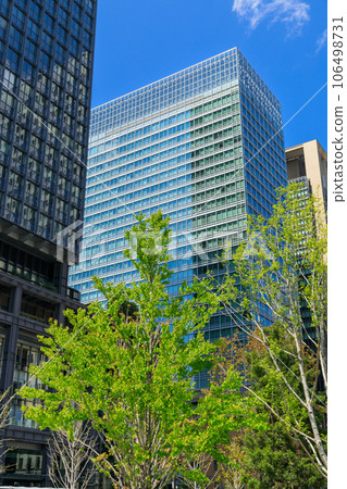 Tokyo_Scenery around Tokyo Station with no people 106498731