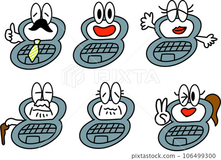Pose laptop (laptop) family set 106499300
