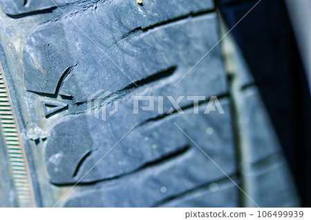 Old tire slip sign and display mark 3 106499939