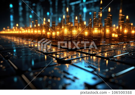 Worldwide investment, trade and exchange concept. Generative AI 106500388