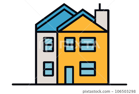 House flat icon, Houses vector illustration. Little house, colourful house, flat houses illustration. House flat icon, Houses vector illustration. Little house, colourful house, flat houses illustration. 106503298