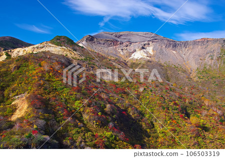 小牧平的紅葉風景（宮城縣藏王町） 106503319