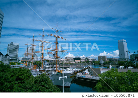 關東旅遊勝地橫濱港未來風景 106503871