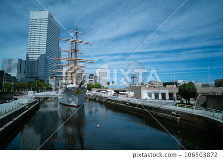 關東旅遊勝地橫濱港未來風景 關東旅遊勝地橫濱港未來風景 106503872