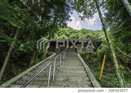 Takenomiya Shrine stone steps Kasaoka City, Okayama Prefecture Takenomiya Shrine stone steps Kasaoka City, Okayama Prefecture 106503977