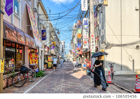 東京江戶川區小岩站昭和通商店街的城市景觀 106505456