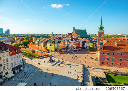 Aerial view of Warsaw 106505567