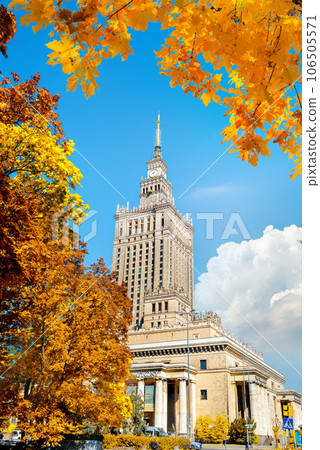 Palace of culture in autumn 106505571