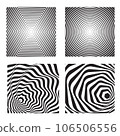 Hypnotic background vector set 106506556