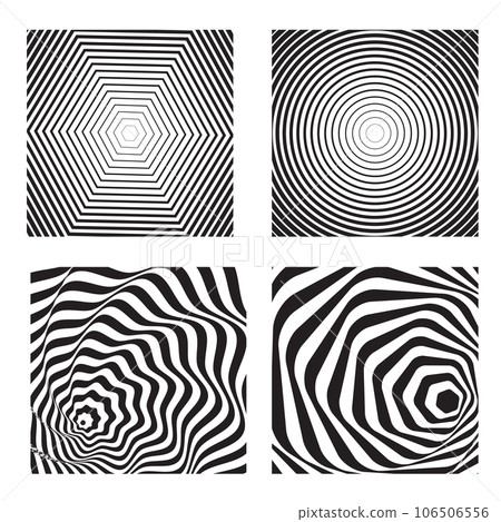 Hypnotic background vector set Hypnotic background vector set 106506556