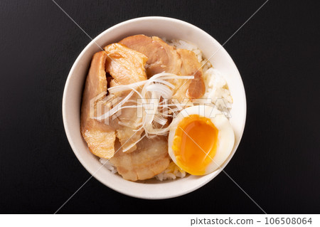 boiled egg char siu bowl 106508064