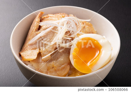 boiled egg char siu bowl 106508066